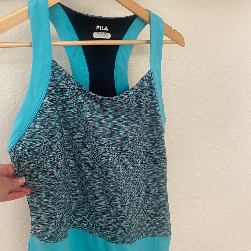 Fila Black and Blue Sports Tank